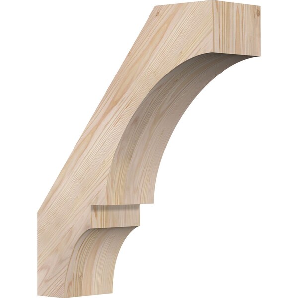 Ekena Millwork 5 1/2"W x 18"D x 22"H Balboa Smooth Knee Brace, Douglas Fir BRC06X18X22BOA00SDF - main